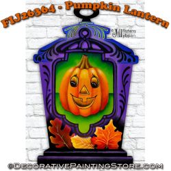 Pumpkin Lantern Plaque Painting Pattern - Jillybean Fitzhenry