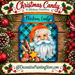 Christmas Candy Painting Pattern - Jillybean Fitzhenry