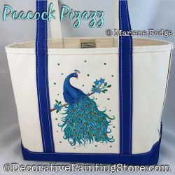 Peacock Pizazz Painting Pattern PDF DOWNLOAD - Marlene Fudge
