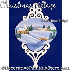 Christmas Village Painting Pattern PDF DOWNLOAD - Marlene Fudge