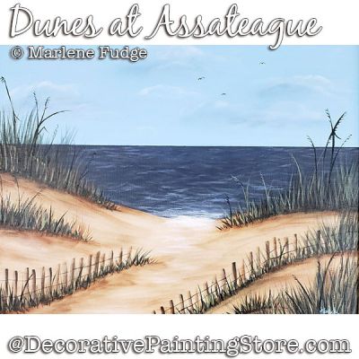 Dunes at Assateague Painting Pattern PDF DOWNLOAD - Marlene Fudge