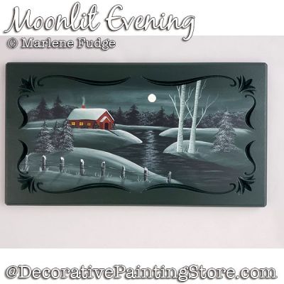 Moonlit Evening Painting Pattern PDF DOWNLOAD - Marlene Fudge