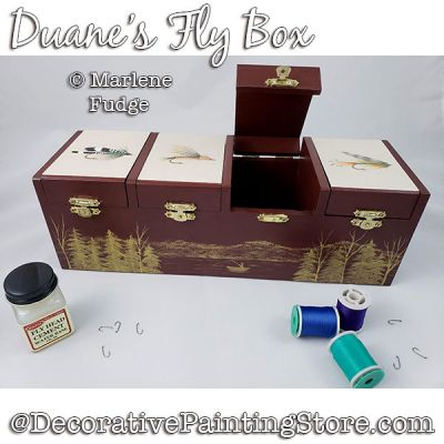 Duanes Fly Box Painting Pattern PDF DOWNLOAD - Marlene Fudge