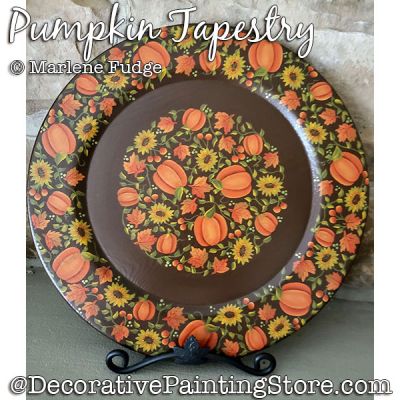Pumpkin Tapestry Painting Pattern PDF DOWNLOAD - Marlene Fudge