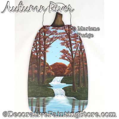 Autumn River Painting Pattern PDF DOWNLOAD - Marlene Fudge