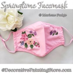 Springtime Facemask Painting Pattern PDF DOWNLOAD - Marlene Fudge