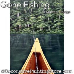 Gone Fishing (Boat / Lake) Painting Pattern PDF DOWNLOAD - Marlene Fudge