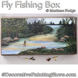 Flyfishing Box Painting Pattern PDF DOWNLOAD - Marlene Fudge