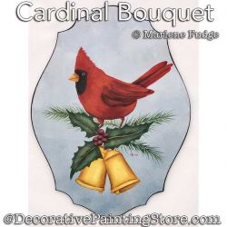Cardinal Bouquet Painting Pattern PDF DOWNLOAD - Marlene Fudge