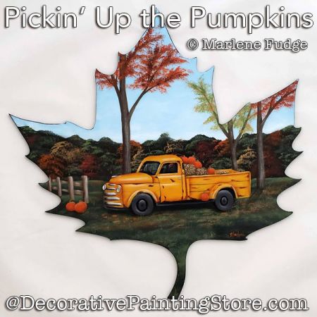 Pickin Up the Pumpkins Painting Pattern PDF DOWNLOAD - Marlene Fudge