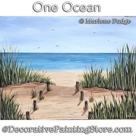 One Ocean Painting Pattern PDF DOWNLOAD - Marlene Fudge