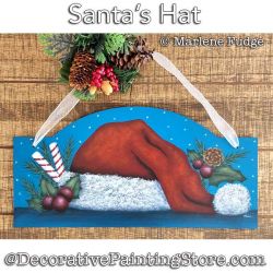Santas Hat Painting Pattern PDF DOWNLOAD - Marlene Fudge