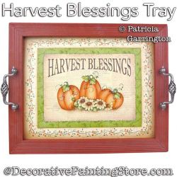 Harvest Blessings Tray Painting Pattern PDF DOWNLOAD - Patricia Garrington
