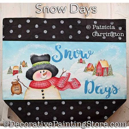 Snow Days Painting Pattern PDF DOWNLOAD - Patricia Garrington