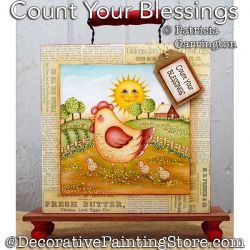 Count Your Blessings Painting Pattern PDF DOWNLOAD - Patricia Garrington