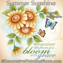 Summer Sunshine Painting Pattern PDF DOWNLOAD - Patricia Garrington
