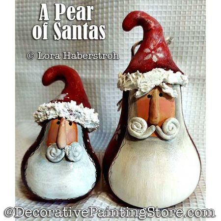Pear of Santas Painting Pattern - Lora Haberstroh