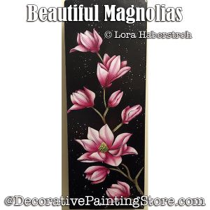 Beautiful Magnolias Painting Pattern - Lora Haberstroh