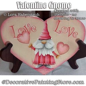 Valentine Gnome Stencil / Paint Tutorial - Lora Haberstroh