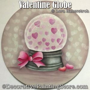 Valentine Globe Painting Pattern - Lora Haberstroh