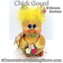 Chick Gourd Painting Pattern PDF DOWNLOAD - Rhonda Hawkins