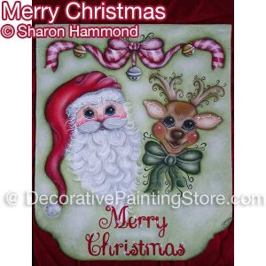 Merry Christmas Banner ePattern - Sharon K Hammond - PDF DOWNLOAD