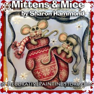 Mittens and Mice Glass Block ePattern - Sharon K Hammond - PDF DOWNLOAD