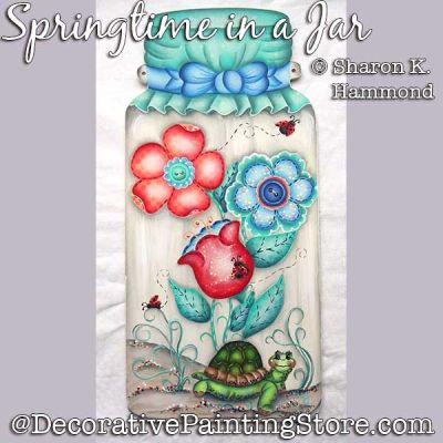 Springtime in a Jar DOWNLOAD Pattern - Sharon K Hammond