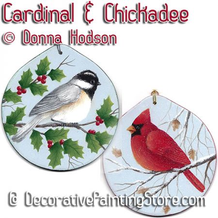 Cardinal and Chickadee ePattern - Donna Hodson - PDF DOWNLOAD