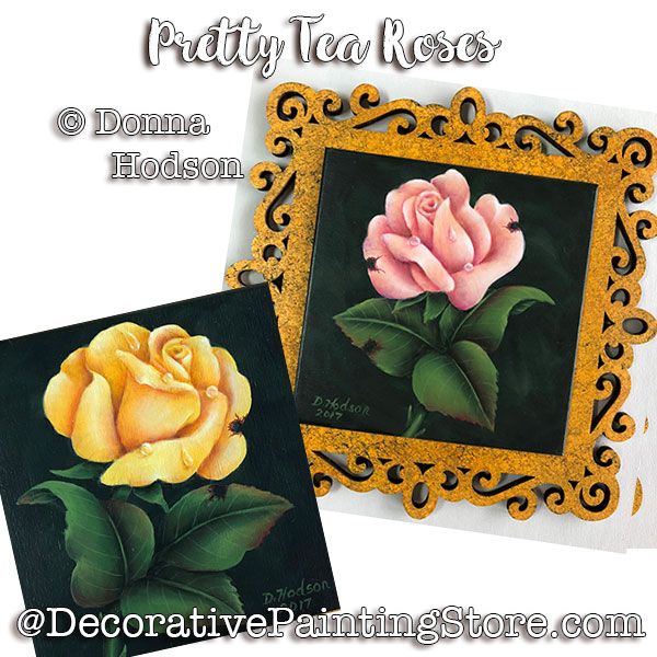 Pretty Tea Roses ePattern - Donna Hodson - PDF DOWNLOAD
