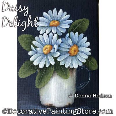 Daisy Delight Painting Pattern by Donna Hodson