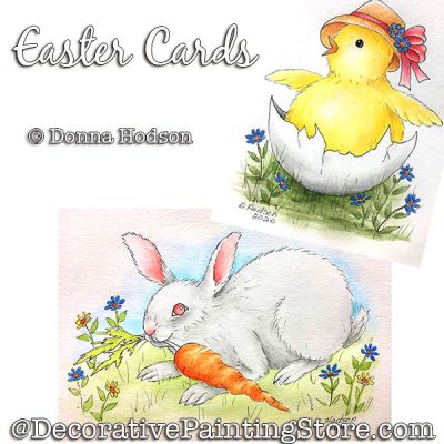 Easter Cards Painting Pattern PDF DOWNLOAD - Donna Hodson