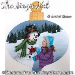 The Magic Hat (Snowman) Painting Pattern PDF DOWNLOAD - Donna Hodson