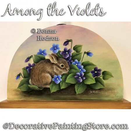 Among the Violets Painting Pattern PDF DOWNLOAD - Donna Hodson
