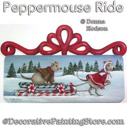 Peppermouse Ride Painting Pattern PDF DOWNLOAD - Donna Hodson