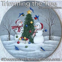 Trimming the Tree (Snowmen) Painting Pattern PDF DOWNLOAD - Donna Hodson