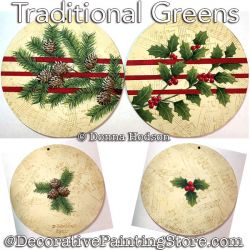 Traditional Greens Painting Pattern PDF DOWNLOAD - Donna Hodson
