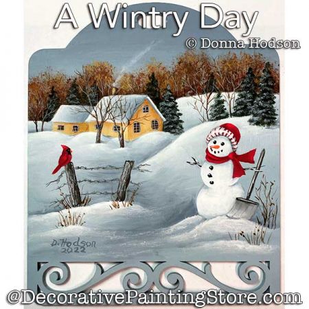 A Wintry Day Painting Pattern PDF DOWNLOAD - Donna Hodson