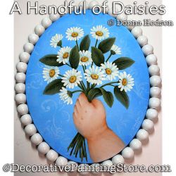 A Handful of Daisies Painting Pattern PDF DOWNLOAD - Donna Hodson