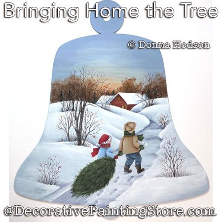 Bringing Home the Tree Painting Pattern PDF DOWNLOAD - Donna Hodson