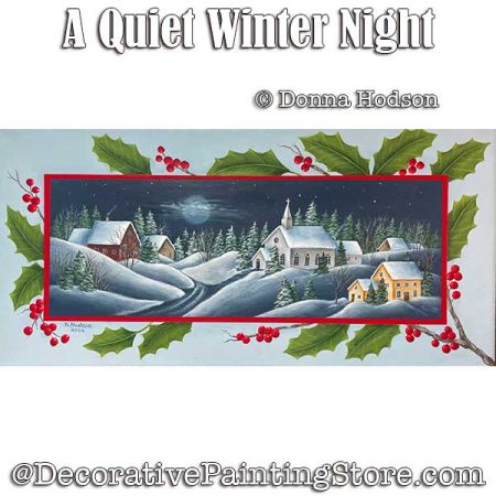 A Quiet Winter Night Painting Pattern PDF DOWNLOAD - Donna Hodson