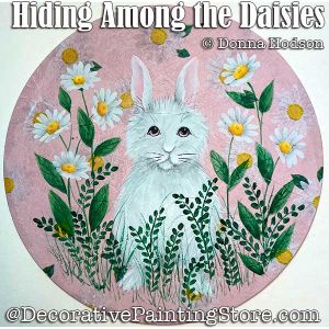 Hiding Among the Daisies Painting Pattern PDF DOWNLOAD - Donna Hodson