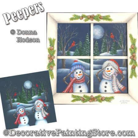 Peepers Painting Pattern - Donna Hodson
