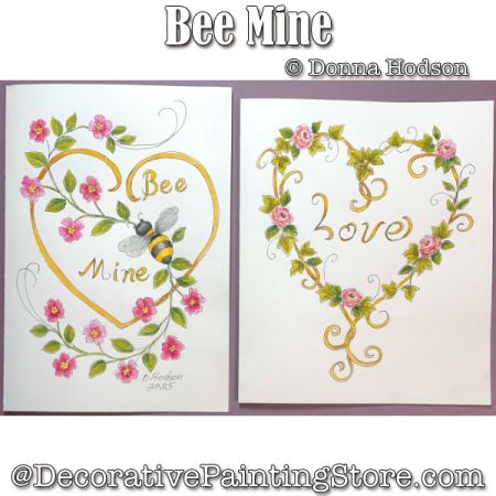 Bee Mine Painting Pattern - Donna Hodson