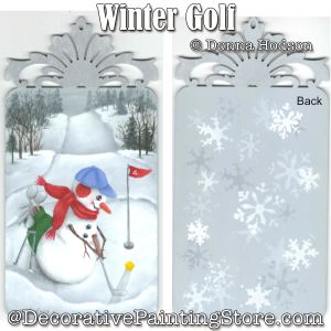 Winter Golf Painting Pattern - Donna Hodson