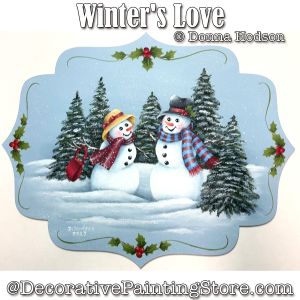 Winters Love Painting Pattern - Donna Hodson