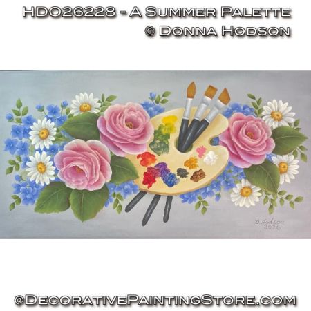 A Summer Palette Painting Pattern - Donna Hodson