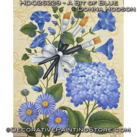 A Bit of Blue Painting Pattern - Donna Hodson