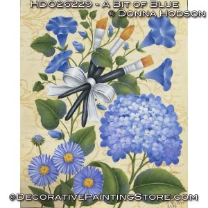 A Bit of Blue Painting Pattern - Donna Hodson