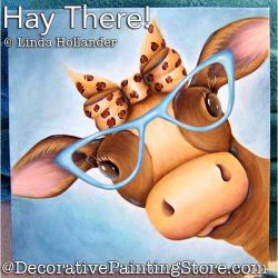 Hay There (Cow) PDF Download Painting Pattern - Linda Hollander